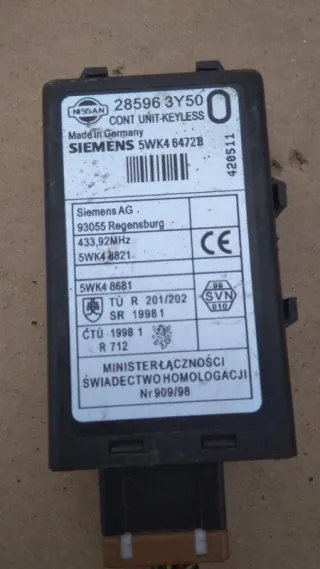285963Y50, 5WK46472B Блок управления центральным замком Nissan Navara D22 Арт 57282, вид 1