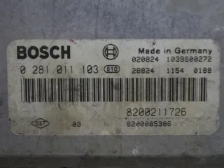 8200211726, 8200085386, 0281011103 Блок управления двигателем Renault Laguna 2 Арт PR814895, вид 2