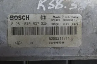 8200211711, 8200085386, 0281010637 Блок управления двигателем Renault Laguna 2 Арт PR814939, вид 2