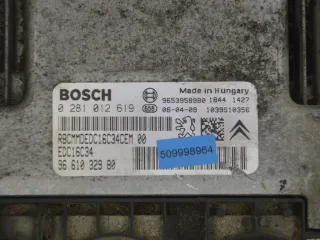 9653958980, 9661032980, 0281012619 Блок управления двигателем Peugeot Partner 1 Арт PR509998964, вид 2