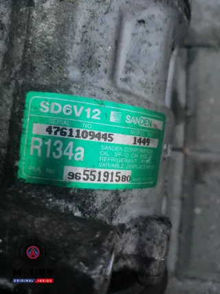 9655191580 Компрессор кондиционера Peugeot 307 Арт 94052569, вид 3