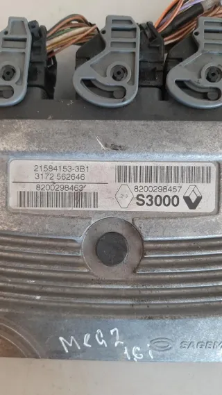 8200298457 Блок управления двигателем Renault Megane 2 1.6л Арт 02329370, вид 2