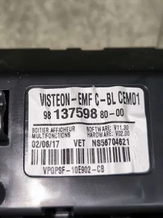 9813759880 Дисплей Citroen C4 2 Арт 0964500, вид 1