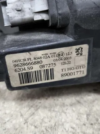 9628666880 Фара левая Peugeot 206 1 Арт 0964555, вид 6