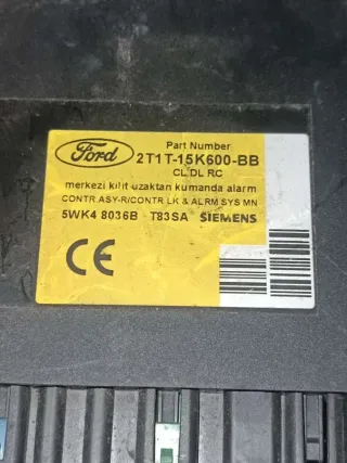 2T1T15K600BB,5WK48036B Блок управления центральным замком Ford Transit connect 1 Арт P327677, вид 1