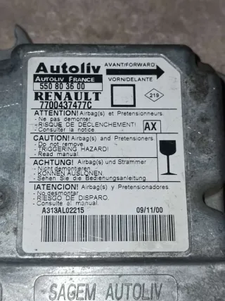 550803600,7700437477C Блок AirBag Renault Megane 1 Арт P327920, вид 2