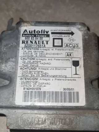 600639400,8200117651A Блок AirBag Renault Megane 1 Арт N362051, вид 2