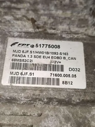 51775008,7160000505 Блок управления двигателем Fiat Panda 2 Арт N362112, вид 1