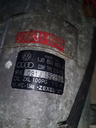 1J0820803G,091J192190,5060310990 Компрессор кондиционера Audi A3 8L Арт 0750177, вид 4