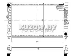 LOR053-017-0055 Радиатор (основной) Skoda Superb 1 Арт K2330320, вид 1
