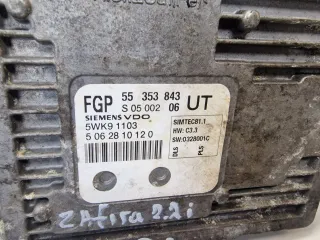 55353843, 5wk91103 Блок управления двигателем Opel Zafira B Арт 008671, вид 3