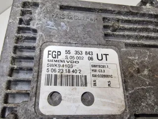 55353843, 5wk91103 Блок управления двигателем Opel Zafira B Арт 009847, вид 3