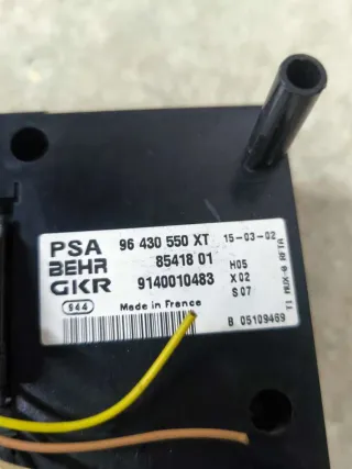 96430550XT,9140010483 Блок управления печки/климат-контроля Peugeot 206 1 Арт 28041, вид 2