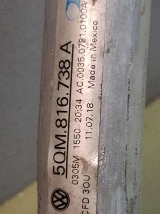 5QM816738A Трубка кондиционера Volkswagen Jetta 7 Арт 318614, вид 7