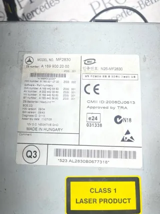 A1699002000 Магнитола Mercedes Vito W639 Арт 17871, вид 5