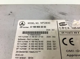 A1699002000 Магнитола Mercedes A W169 Арт 415579, вид 5