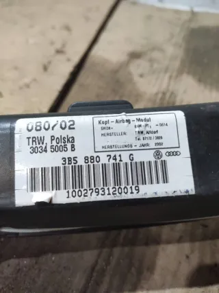 3B5880741G Подушка безопасности боковая (шторка) левая Volkswagen Passat B5 Арт 93930138, вид 4