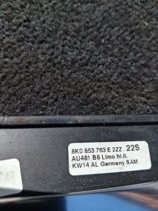8K0853763E Молдинг стекла двери задней левой наружный Audi A4 B8 Арт 93939295, вид 3