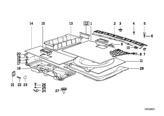 51478120839, 8120839 Пластик багажника BMW 5 E34 Арт 01893, вид 2