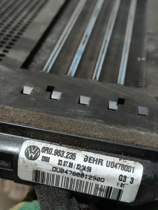 6R0963235 Электрический радиатор отопителя (тэн) Seat Ibiza 3 Арт 94153917, вид 5