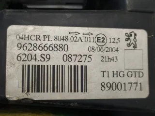 9628666880 Фара левая Peugeot 206 1 Арт 86894, вид 6