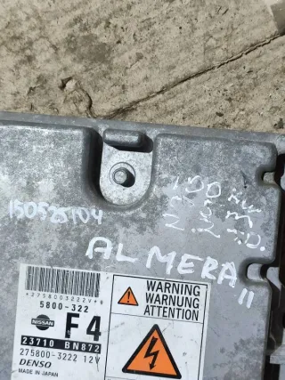 2758003222 Блок управления двигателем Nissan Almera N16 Арт 94245120, вид 6