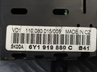 6y1919880c Щиток приборов (приборная панель) Skoda Fabia 1 Арт 87468, вид 7