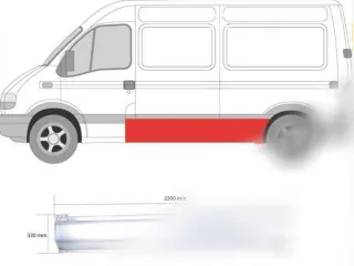 6065563 Порог левый Renault Master 2 Арт 118293541_1, вид 1