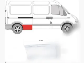 6065564 Порог правый Renault Master 2 Арт 118293601_1, вид 1
