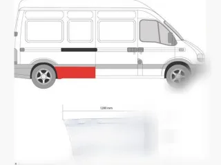 6065566 Порог правый Renault Master 2 Арт 118293653_1, вид 1