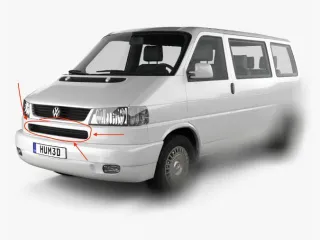 9567052 Заглушка (решетка) в бампер передний Volkswagen Transporter T4 Арт 120600726, вид 2