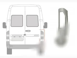 50629071 Задняя панель кузова Mercedes Sprinter W901-905 Арт 50629081, вид 2