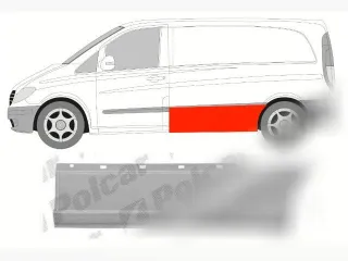 5040837 Порог левый Mercedes Vito W639 Арт 130531681, вид 1
