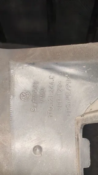 1T0121284 Воздуховод радиатора Volkswagen Touran 1 Арт 94447878, вид 4