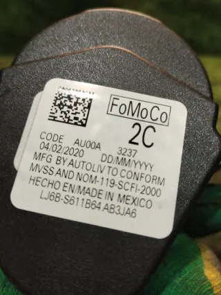 LJ6BS611B64 Ремень безопасности задний центральный Ford Escape 4 Арт 94480010, вид 4