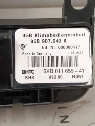 95B907049K Блок управления печки/климат-контроля Porsche Macan restailing Арт P10-81-1, вид 3