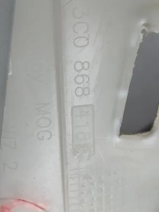 3C0868418F Обшивка стойки центральной правой (накладка) Volkswagen Passat B6 Арт 94533110, вид 12