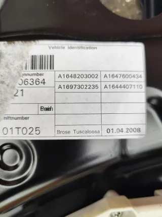 A2518200208 Стеклоподъемник электрический задний правый Mercedes ML W164 Арт 94567490, вид 5