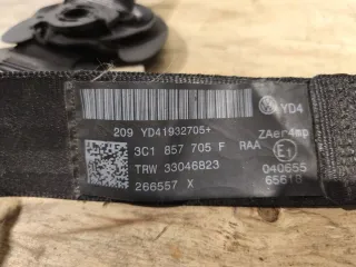 3C1857705F Ремень безопасности передний левый Volkswagen Passat B6 Арт 94593132, вид 5