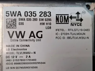 5WA035283 Блок управления телефоном Volkswagen Jetta 7 Арт 319852, вид 5