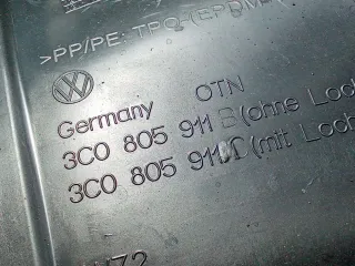 3C0805911B Защита арок передняя левая (подкрылок) Volkswagen Passat B6 Арт 94609968, вид 10