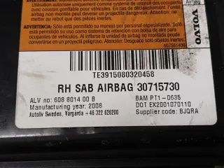 30715730 Подушка безопасности боковая (в сиденье) Volvo XC70 3 Арт 68219_2000001304279, вид 4