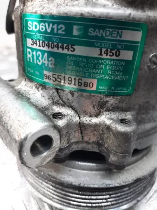 9655191680 Компрессор кондиционера Peugeot 307 Арт 24507, вид 6