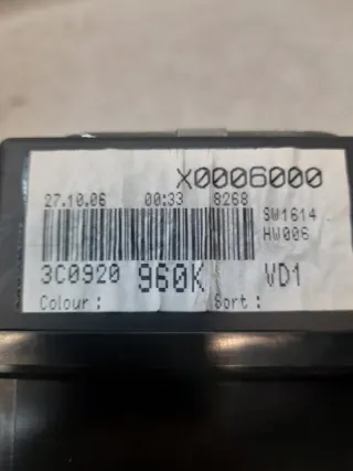 3c0920960k Щиток приборов (приборная панель) Volkswagen Passat B6 Арт 42664, вид 7