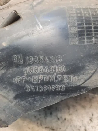13354313 Защита арок передняя левая (подкрылок) Opel Astra J Арт 51072, вид 4