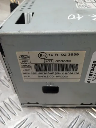 6S6118C815AF Магнитола Ford Focus 2 Арт 51561, вид 5