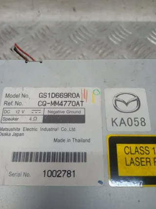 GS1D669R0A Магнитола Mazda 6 2 Арт 51670, вид 5