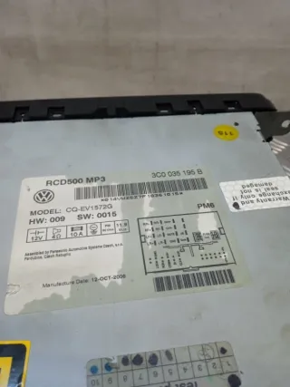 3C0035195B Магнитола Volkswagen Passat B6 Арт 51782, вид 5