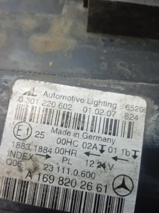 A1698202661 Фара правая Mercedes B W245 Арт 52204, вид 5