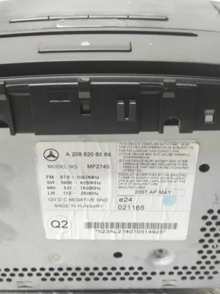 A2098206589 Магнитола Mercedes CLK W209 Арт 67800, вид 6